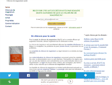 Tablet Screenshot of chlorure-de-magnesium.santeverte.org